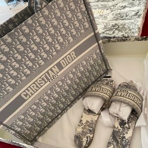 Christian Dior tote and sandals